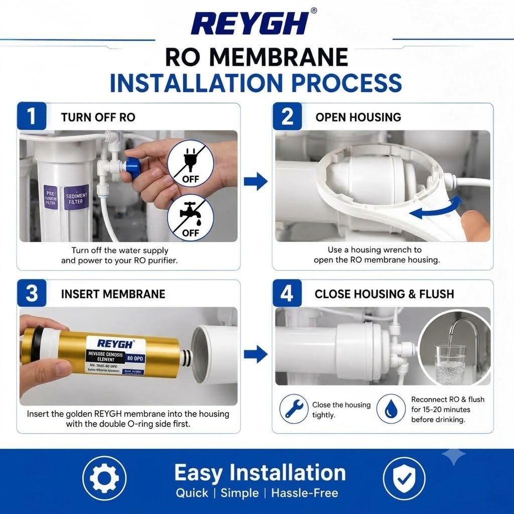 How to change RO membrane
